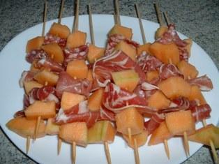 Brochette de melon